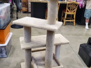 Cat Tree, beige carpet, 52 inch. 1 of 2 purchased at the same time. Only used 2 months.