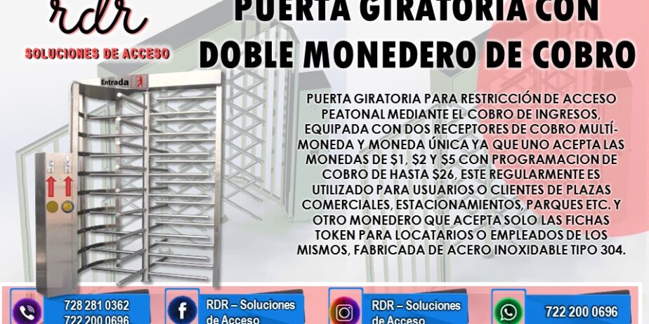 PUERTA-GIRATORIA-CON-DOBLE-MONEDERO-DE-COBRO-RDR-1