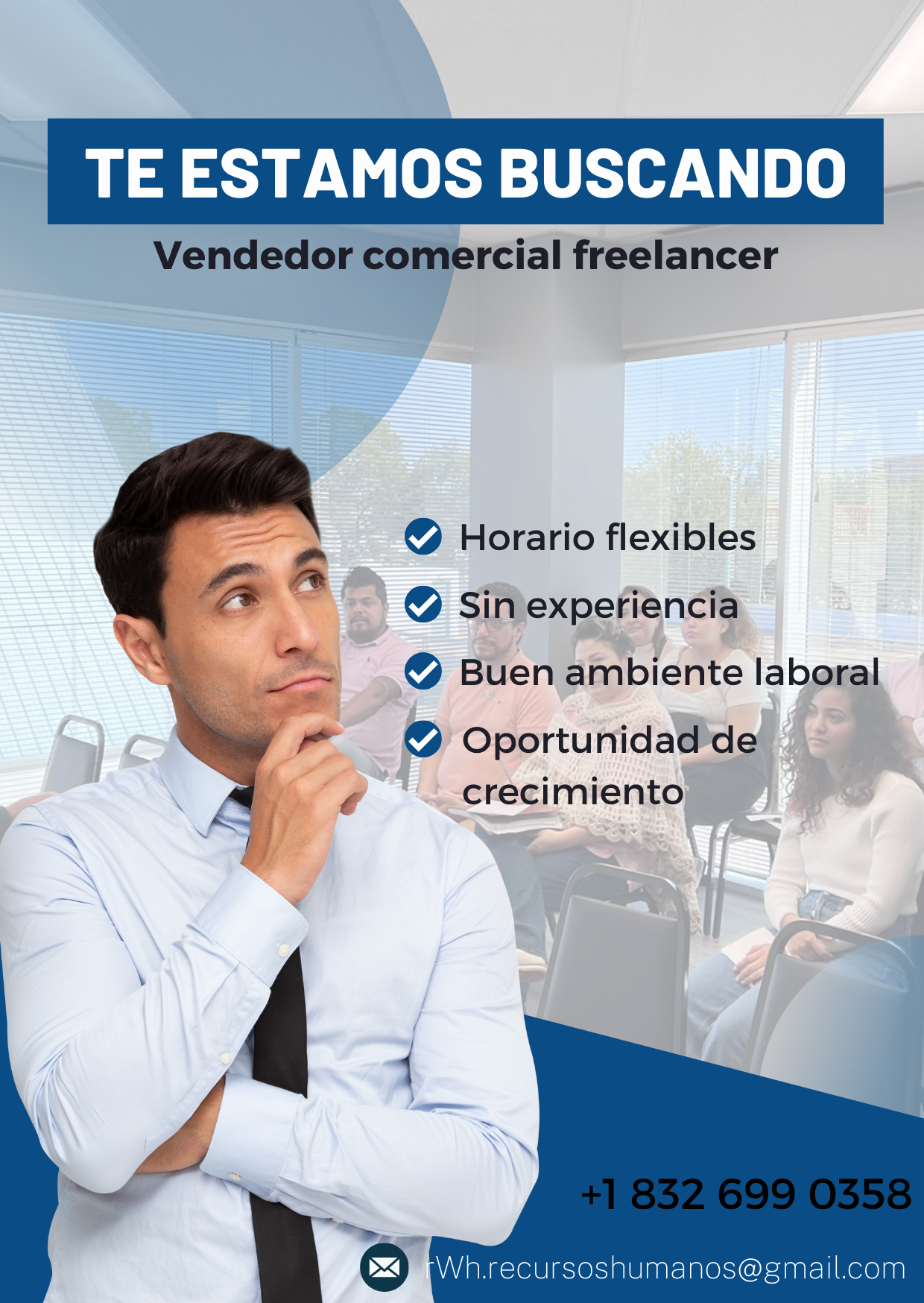 Tarjeta-para-anuncio-vendedor-comercial-moderno-azul